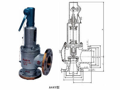 A44Y型封闭带扳手全启式弹簧安全阀