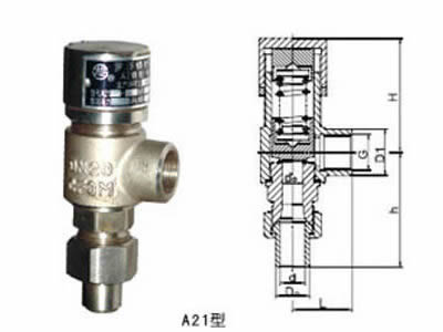 A21H、A21W、A21F型弹簧微启式安全阀